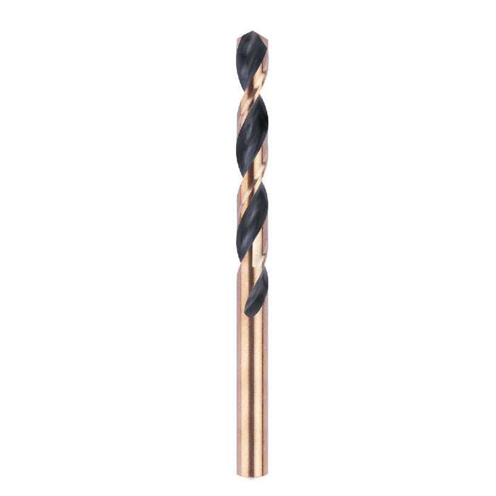 Handree Jobber Length Drill Bits, M2, 135 Degrees Split Point, Round Shank , Black and Gold Finish