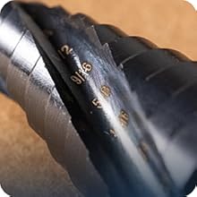 Handree 3Pcs Step Drill Bit Set, M35, Hex Shank , TiALN Finish