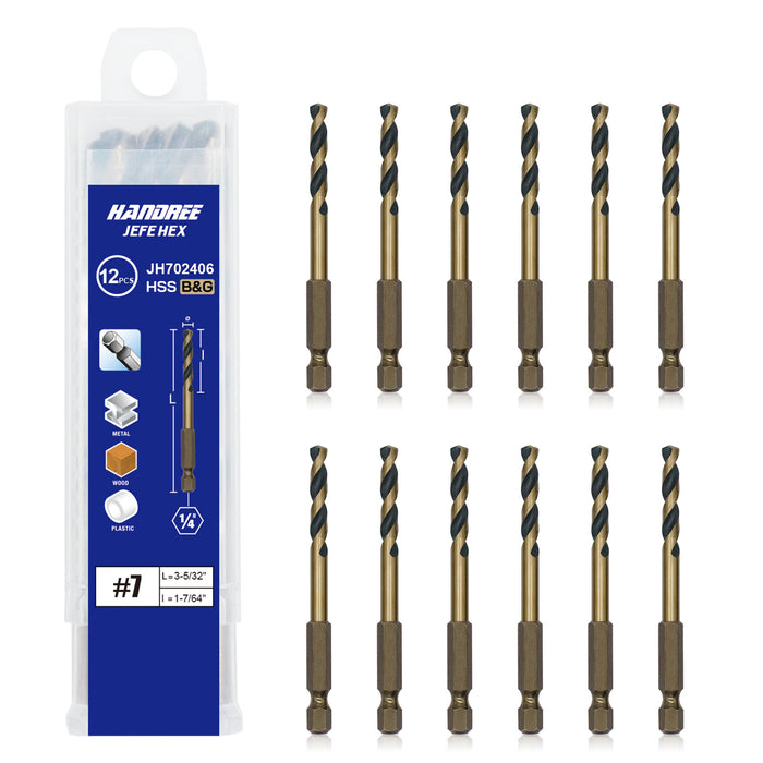 Individual Hex Shank Drill Bits
