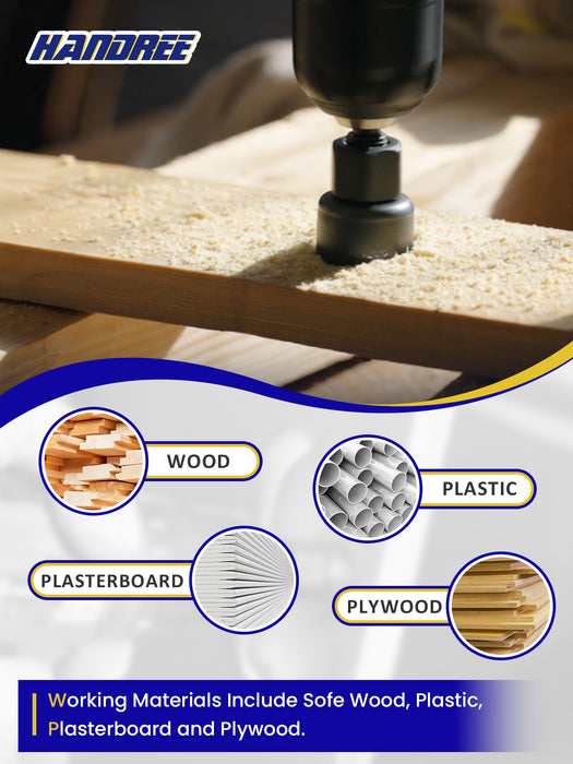 Handree 23 Pcs Wood Hole Saw Set