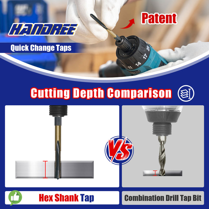 Hex Shank Tap (Individual Size)