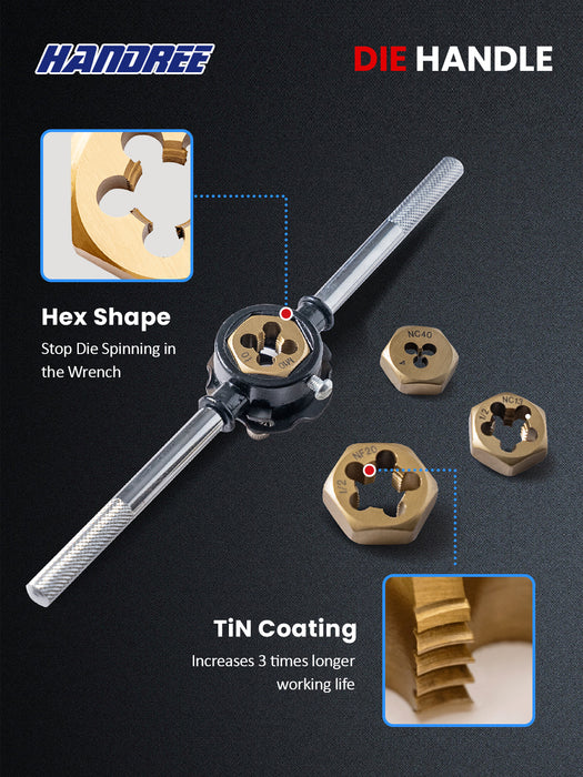 Handree 60 Pcs Tap and Die Set