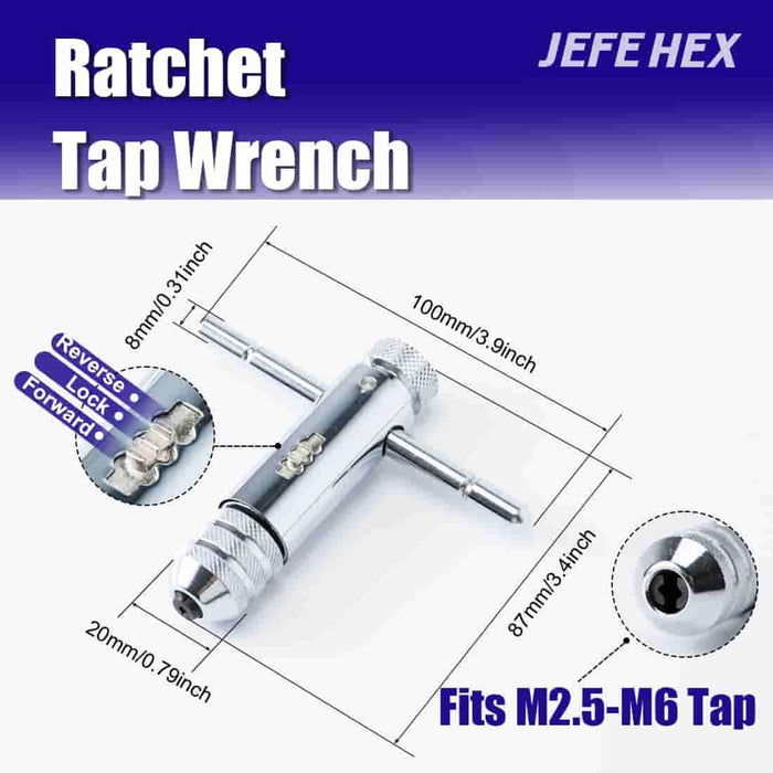 Handree 18 Pcs Metric Drill and Tap Sets