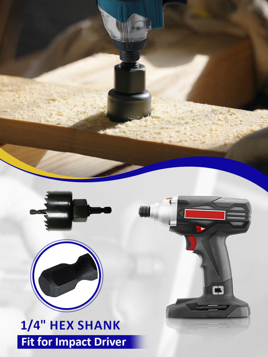 Handree 23 Pcs Wood Hole Saw Set
