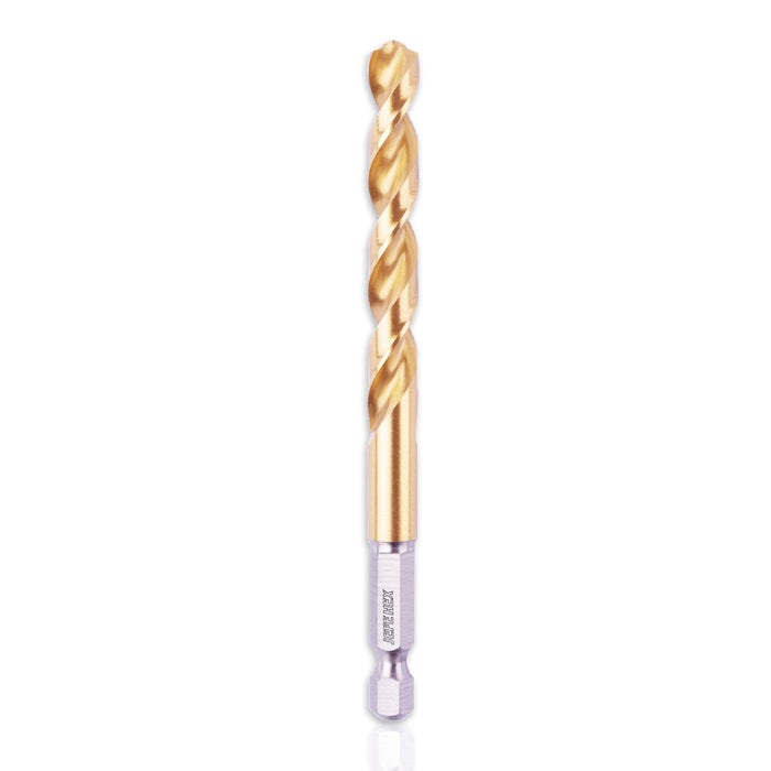 Handree Hex Shank Drill Bits, HSS, 135 Degrees Split Point, TiN Finish