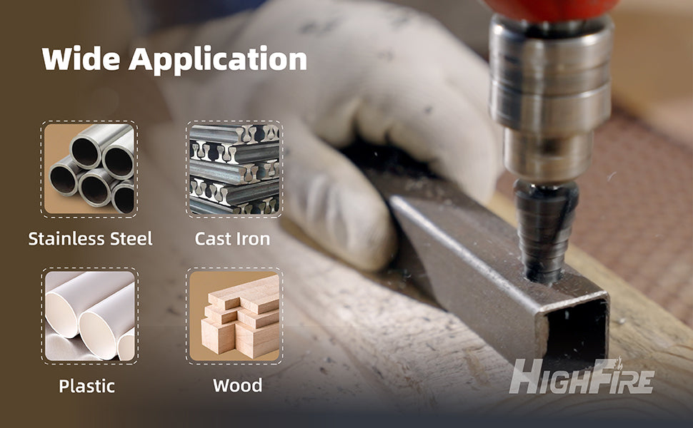 Handree 3Pcs Step Drill Bit Set, M35, Hex Shank , TiALN Finish