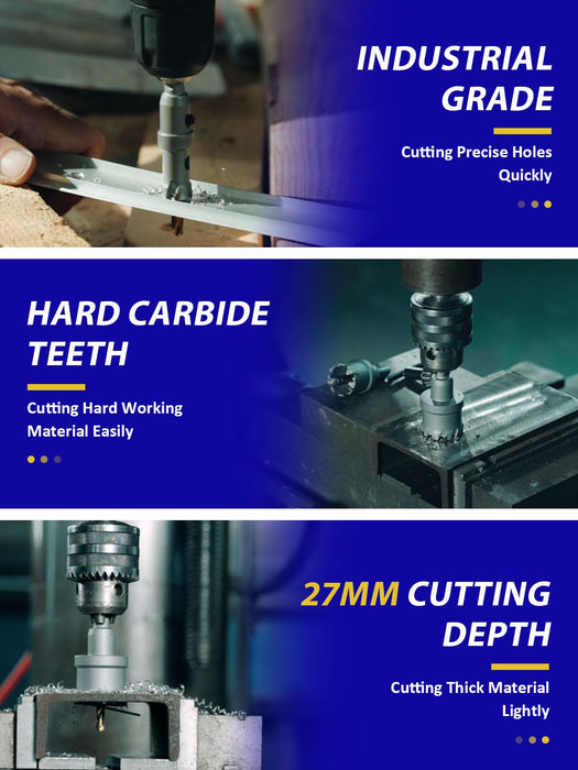 Handree 21 Pcs Carbide Hole Saw Set