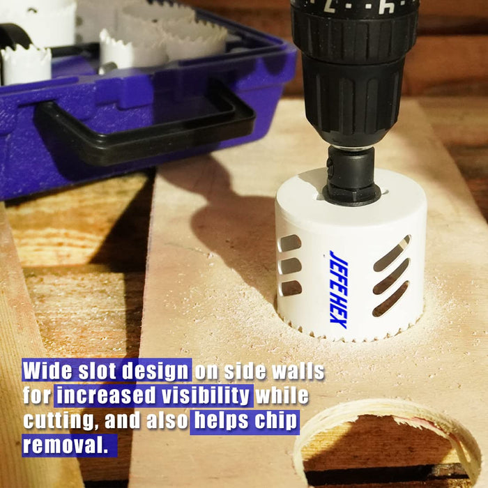Handree 7 Pcs Bi-Metal Hole Saw Set