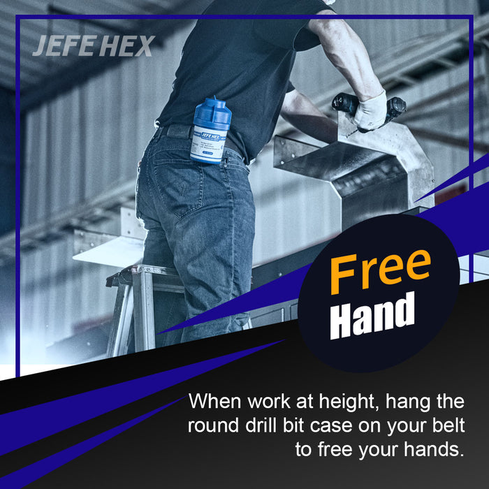 Handree 29 Pcs Fractional Jobber Length Drill Bit Set, M35, 135 Degrees Split Point, Three Flats Shank, Bronze Finish